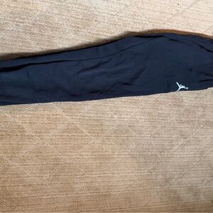 Jordan Black Kids Joggers with White Logo and pockets